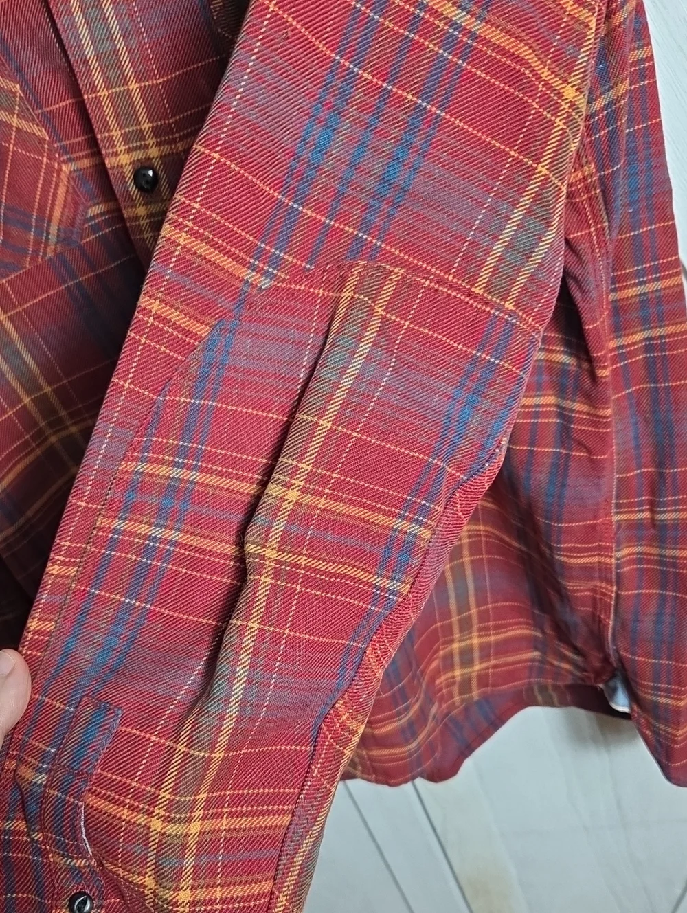 Levi's 100% Cotton Red Regular Fit Flannel Size M